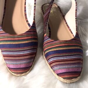 Beacon Fashion and Fit Striped Slingbacks❤️D/650/A243